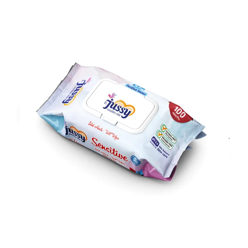 100 Paket ıslak mendil