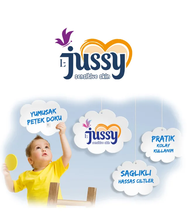 Jussy Sağlık — yumuşak petek doku, pratik kullanım, sağlıklı hassas ciltler